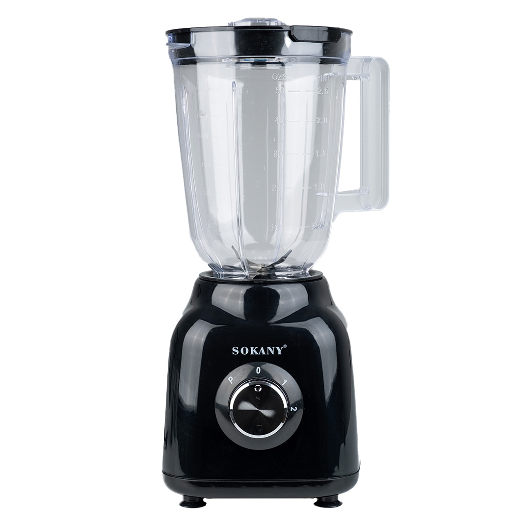 Блендер с чашей 1,5 литра Sokany SK-168 с кофемолкой, черный Блендер с чашей 1,5 литра Sokany SK-168 с кофемолкой, черный