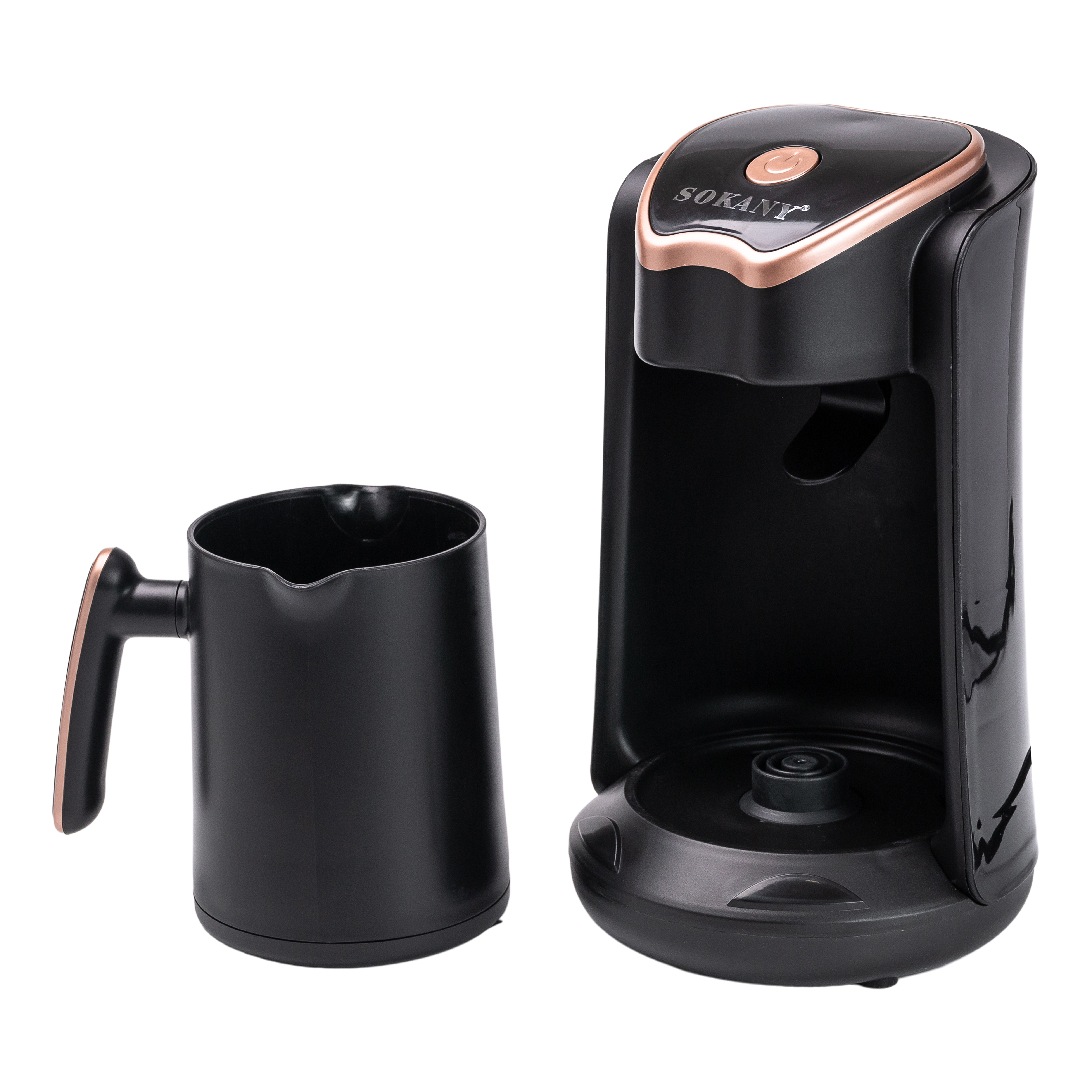 Электрическая турка для кофе SOKANY SK-04008 250 мл, черный с золотом Электрическая турка для кофе SOKANY SK-04008 250 мл, черный с золотом