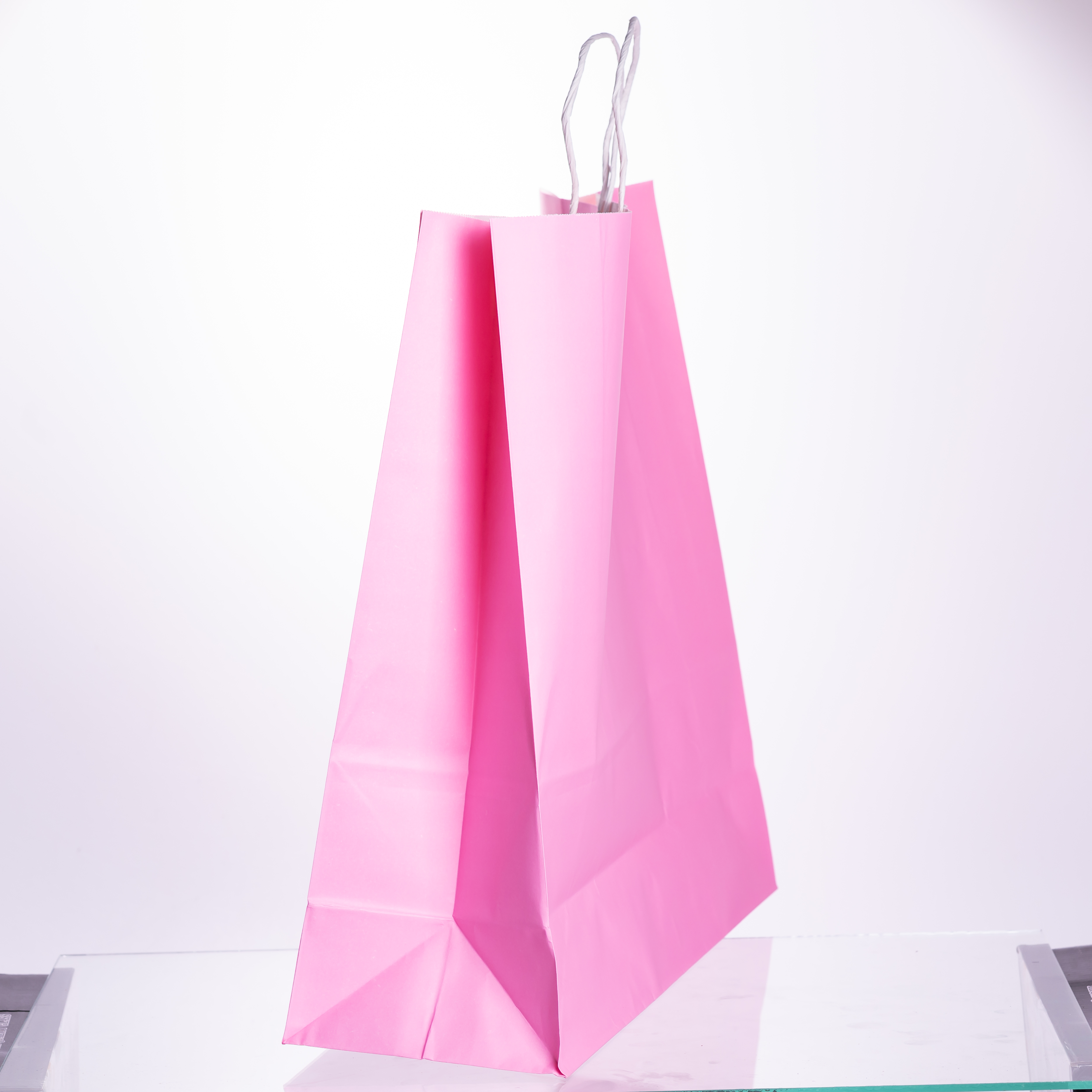 Подарунковий пакет 42*14*40 см крафтовий 12 штук в упаковці, рожевий Подарунковий пакет 42*14*40 см крафтовий 12 штук в упаковці, рожевий