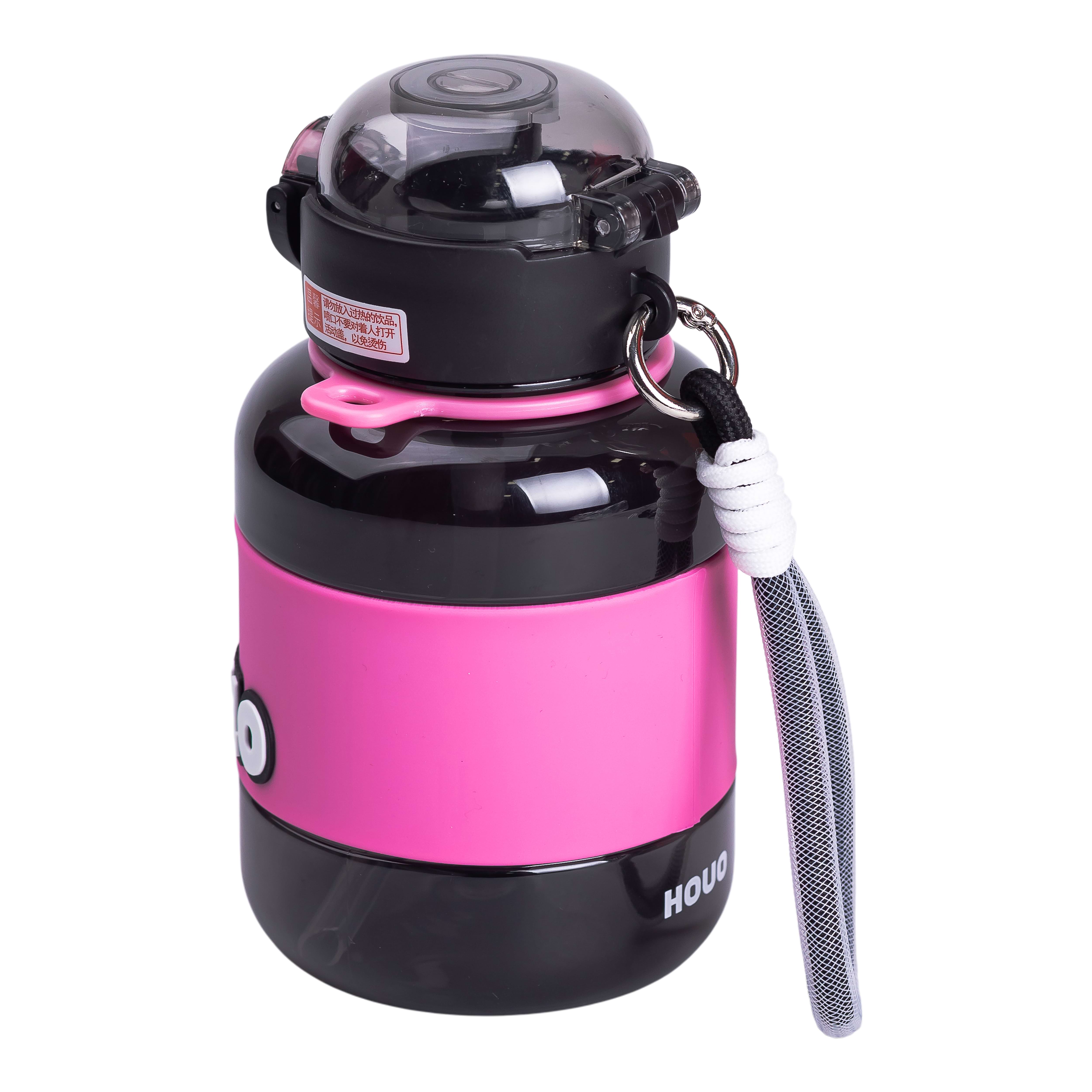 Детская бутылка для воды HELLO-HELLO 680 мл с ремешком, черный Детская бутылка для воды HELLO-HELLO 680 мл с ремешком, черный