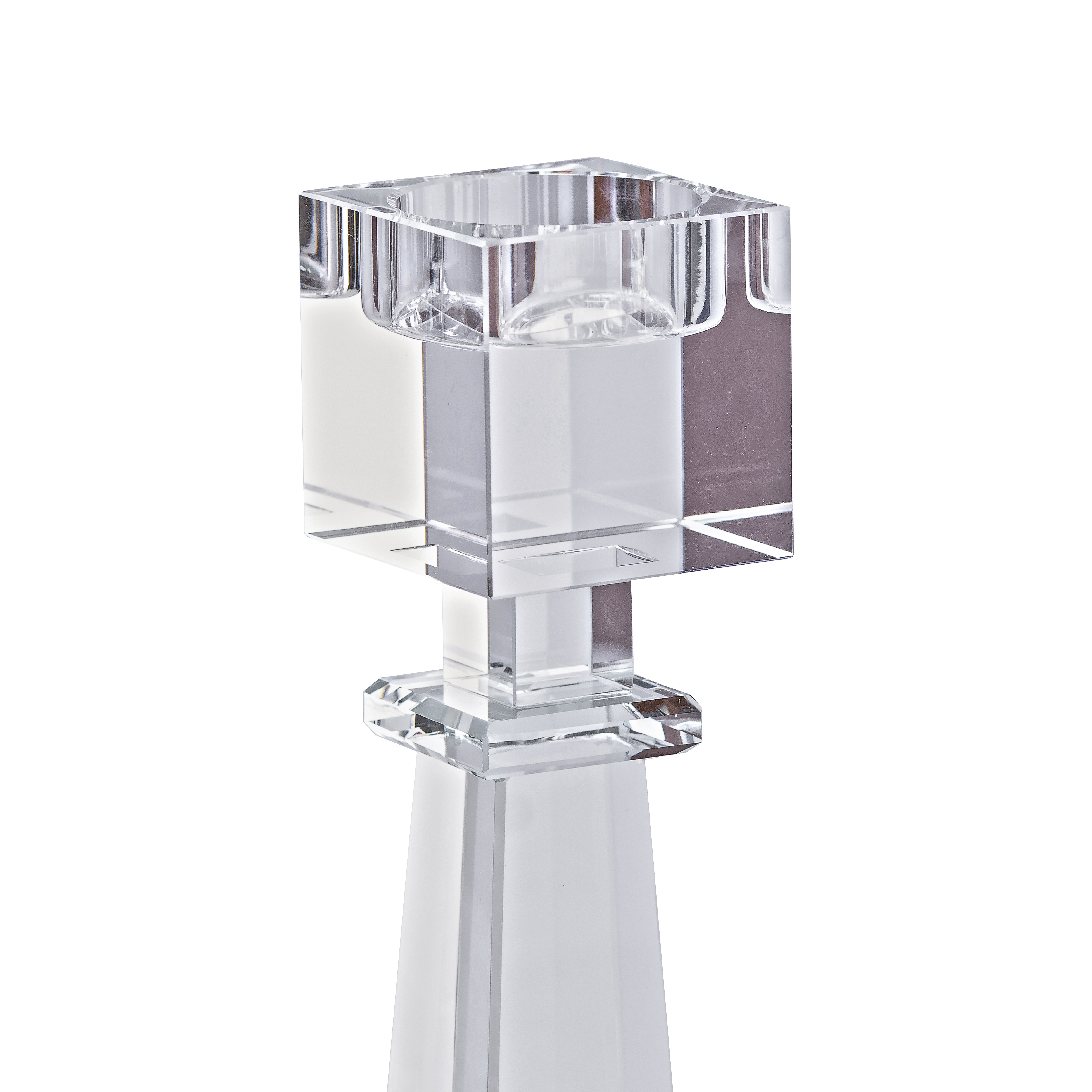 Підсвічник скляний Geometry 22.5 см Підсвічник скляний Geometry 22.5 см