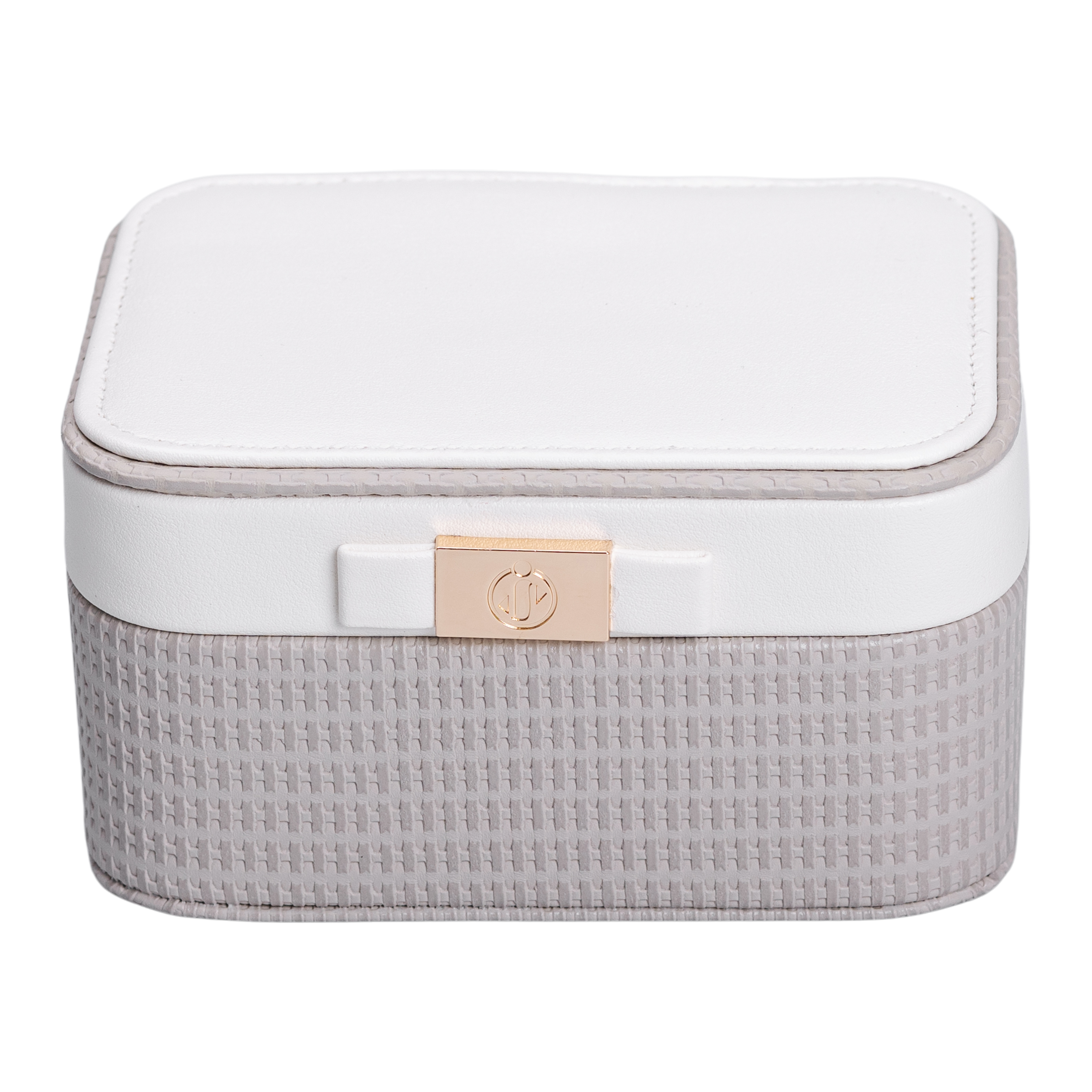 Шкатулка-органайзер для украшений 15,5х11,5х8,5 см из экокожи, серый Шкатулка-органайзер для украшений 15,5х11,5х8,5 см из экокожи, серый