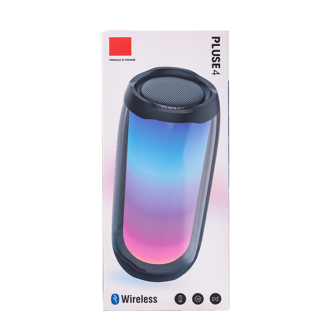 Портативна колонка Pulse 4 BT/TF/FM/AUX/USB з підсвіткою 10 Вт, чорний Портативна колонка Pulse 4 BT/TF/FM/AUX/USB з підсвіткою 10 Вт, чорний