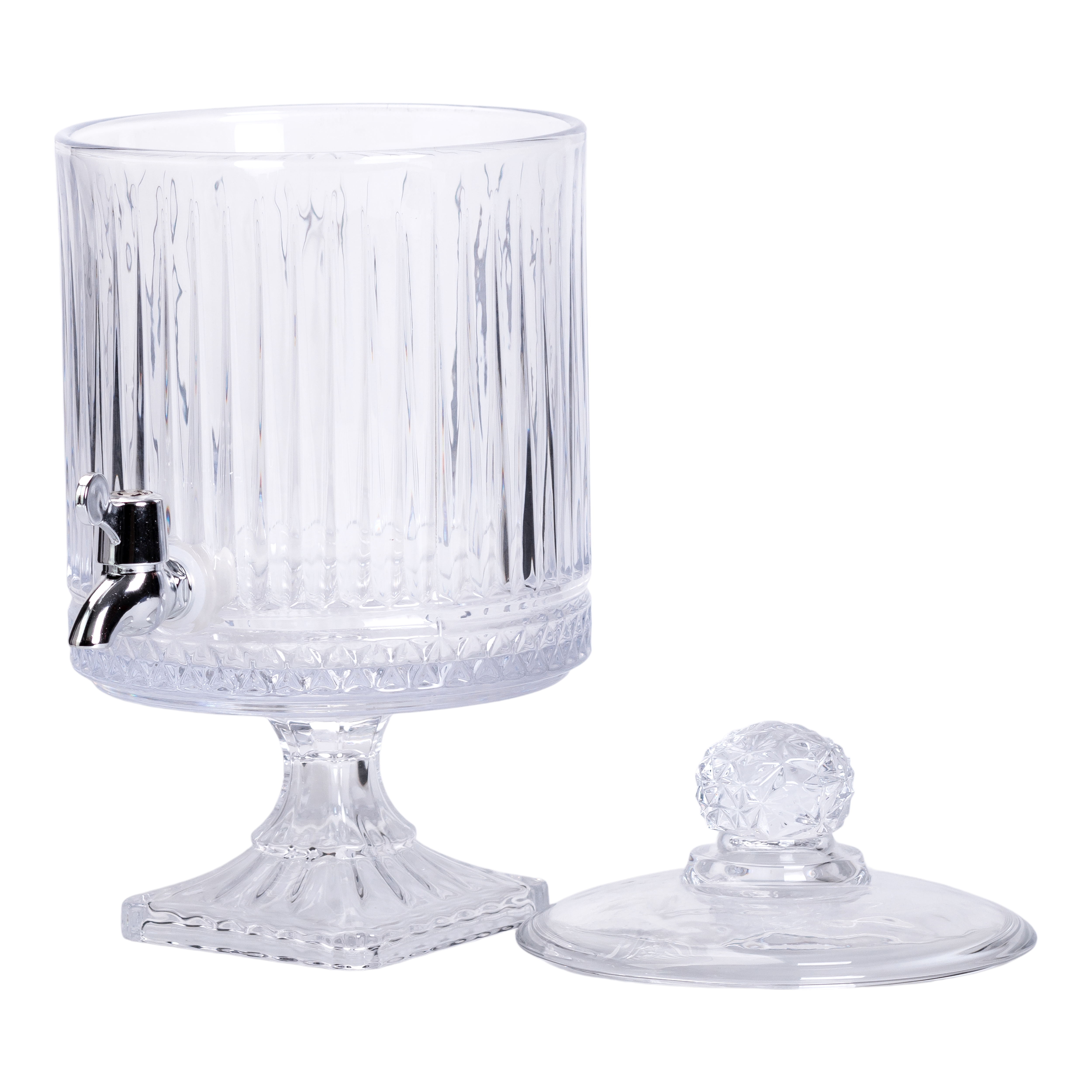 Лимонадниця скляна Vintage на 4.5 л на квадратній ніжці Лимонадниця скляна Vintage на 4.5 л на квадратній ніжці