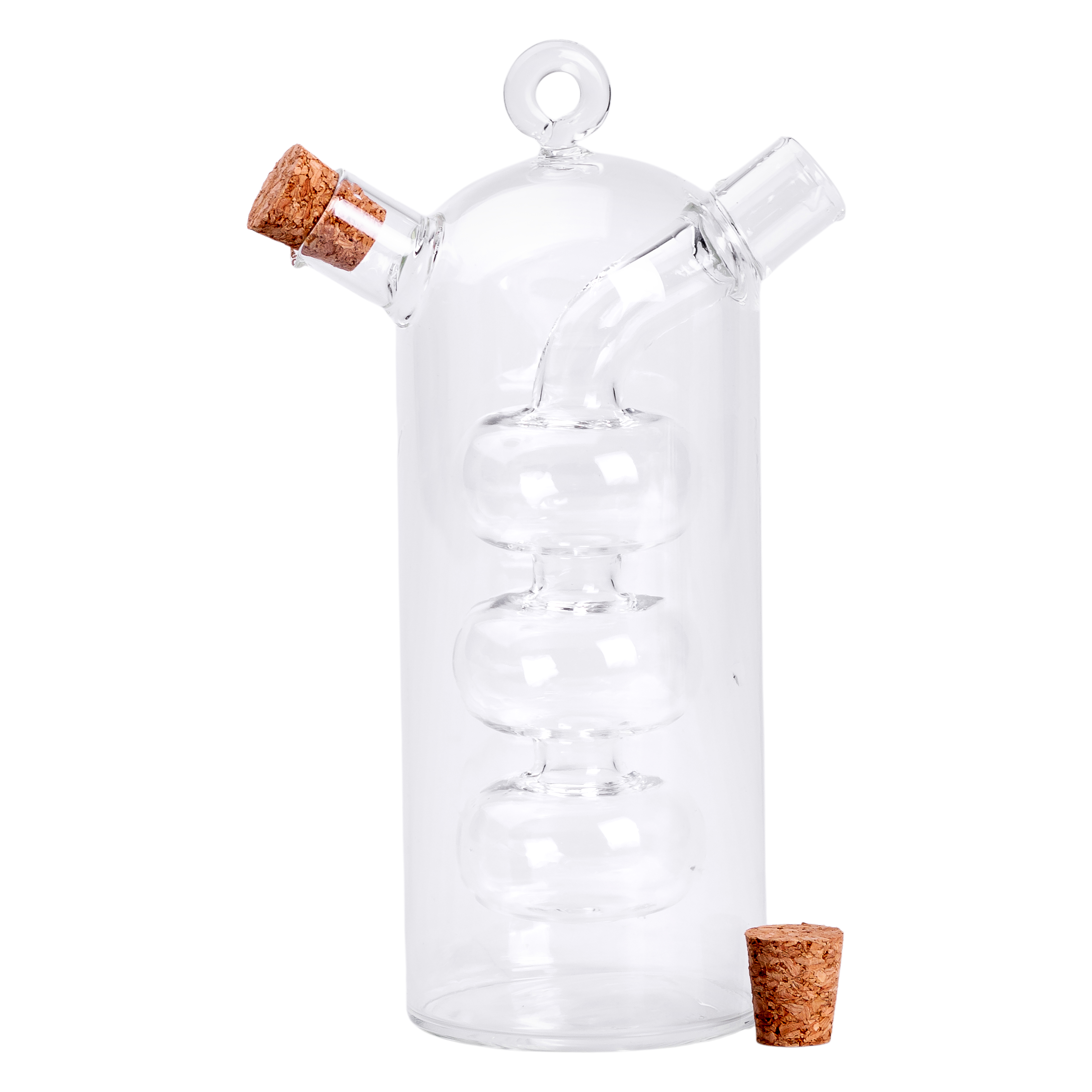 Пляшка для олії та оцту подвійна Bubbles 100/300 мл скляна Пляшка для олії та оцту подвійна Bubbles 100/300 мл скляна