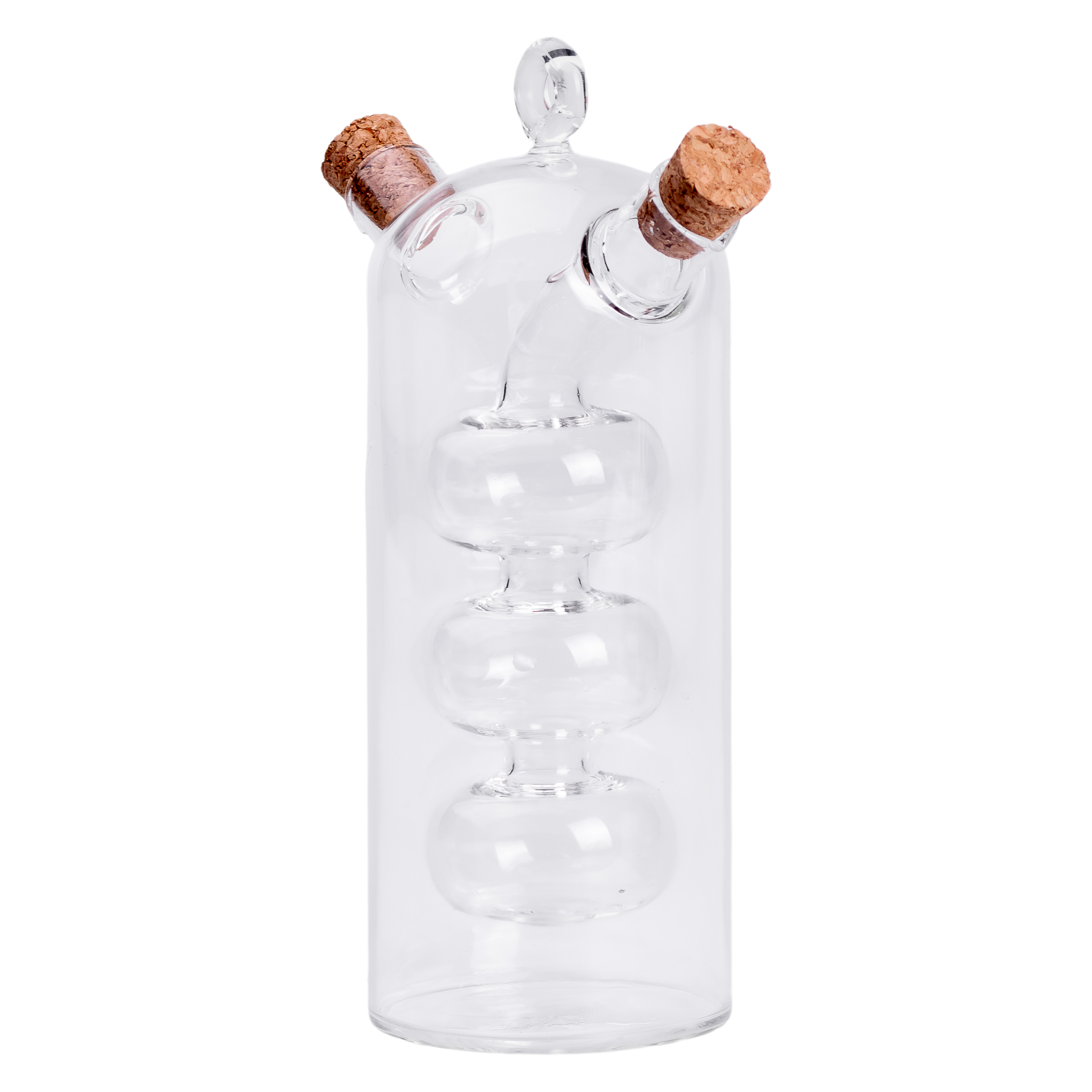 Пляшка для олії та оцту подвійна Bubbles 100/300 мл скляна Пляшка для олії та оцту подвійна Bubbles 100/300 мл скляна