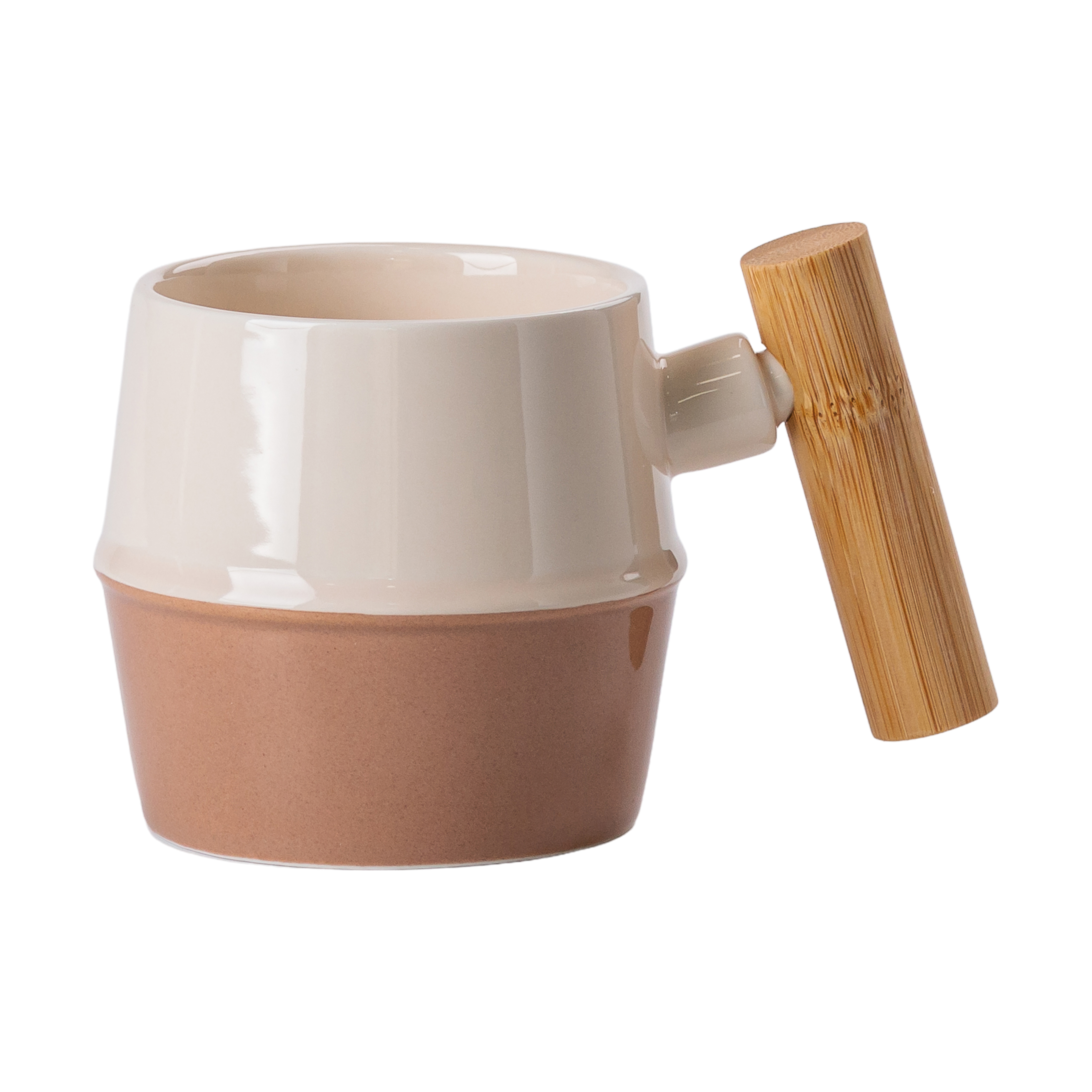 Чайный сервиз фарфоровый на бамбуковой подставке 8 предметов, коричневый Чайный сервиз фарфоровый на бамбуковой подставке 8 предметов, коричневый