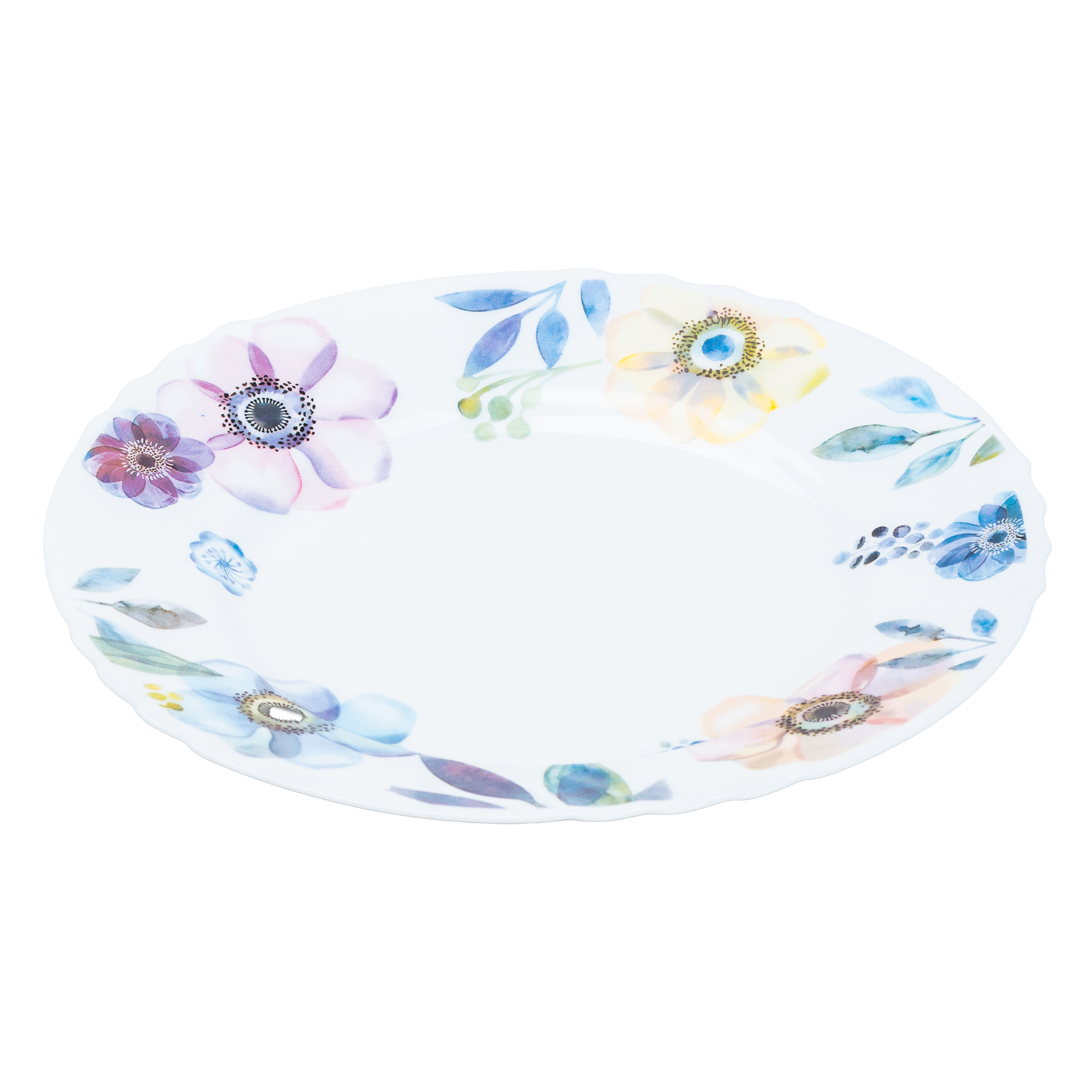 Столовий сервіз на 6 персон порцеляновий Meadow flowers, білий Столовий сервіз на 6 персон порцеляновий Meadow flowers, білий