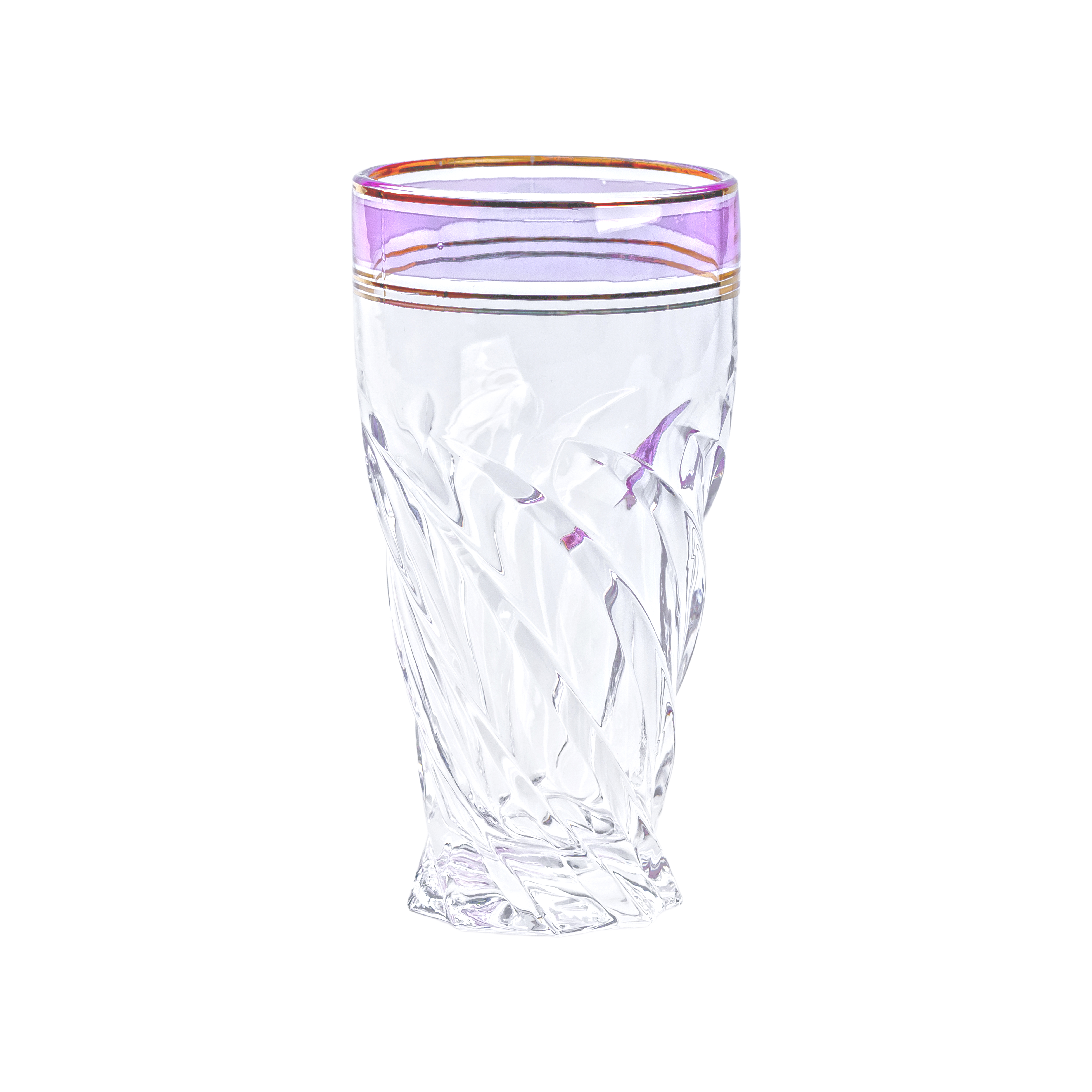 Набор стаканов Vermont фигурных высоких 6 штук по 250 мл, фиолетовый Набор стаканов Vermont фигурных высоких 6 штук по 250 мл, фиолетовый