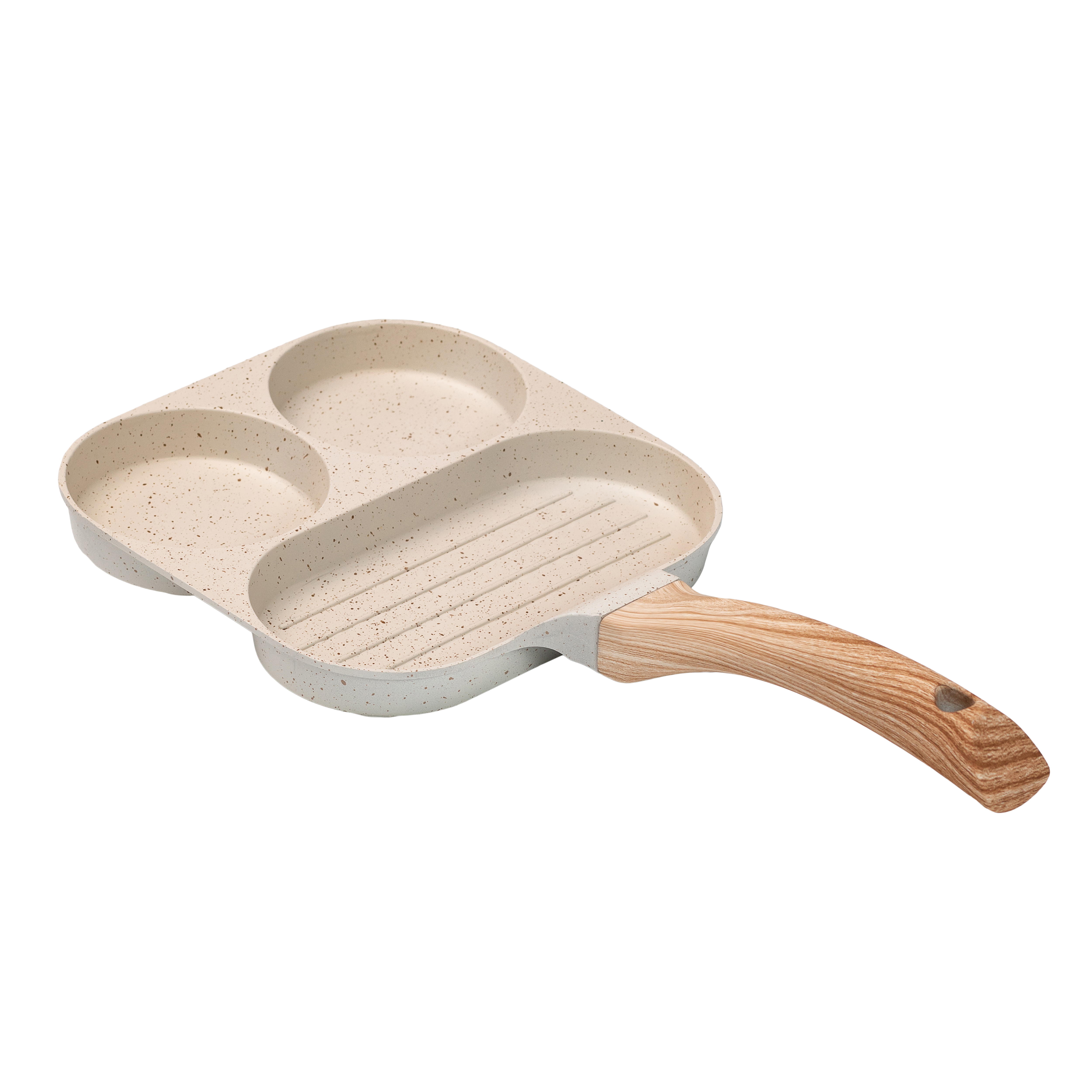 Сковорода для завтрака алюминиевая 19*19*2 см, бежевый Сковорода для завтрака алюминиевая 19*19*2 см, бежевый