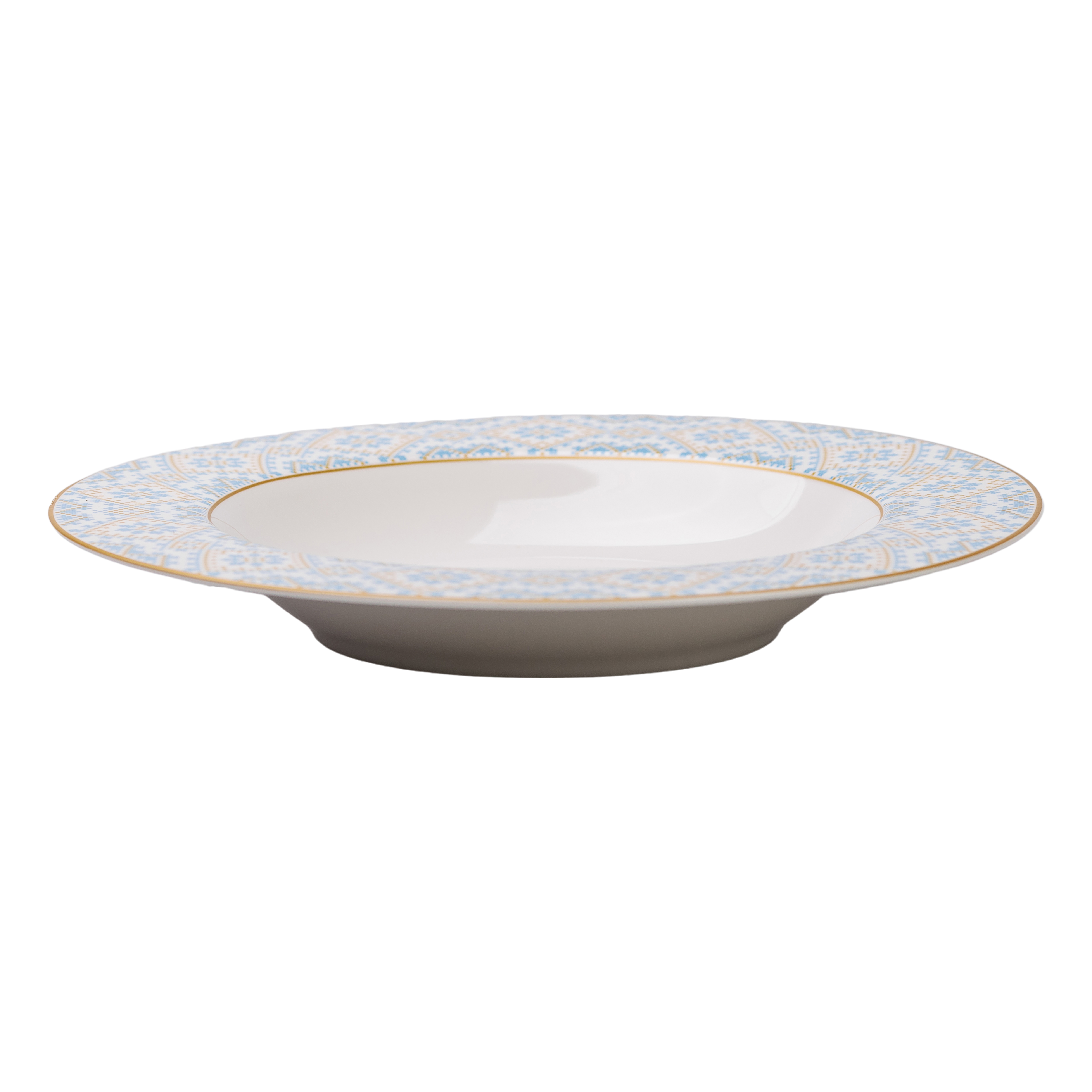 Тарілка супова порцелянова Ethnic 21,5 см, білий Тарілка супова порцелянова Ethnic 21,5 см, білий