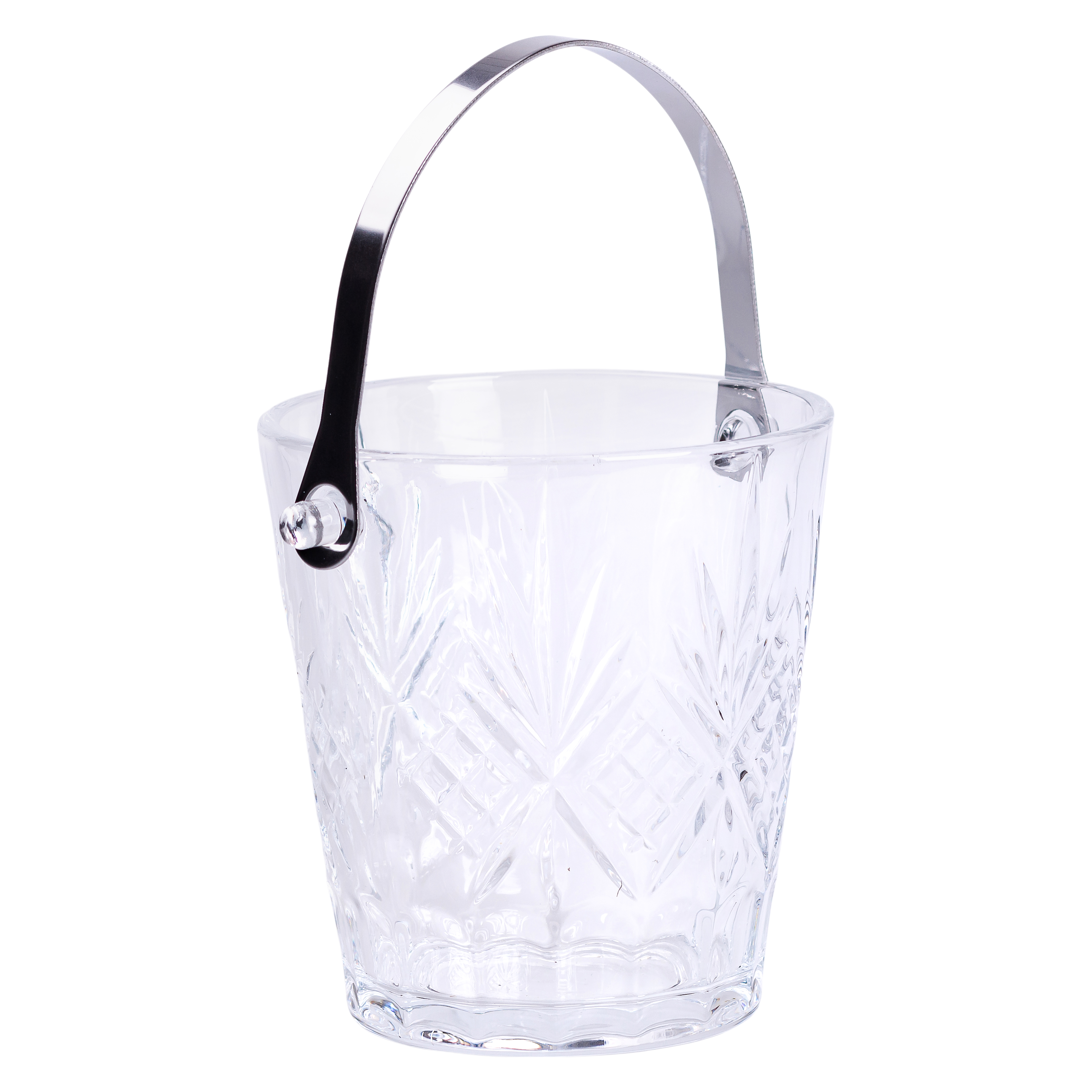Відерце для льоду Ice Bucket 1 л скляне зі щипцями Відерце для льоду Ice Bucket 1 л скляне зі щипцями