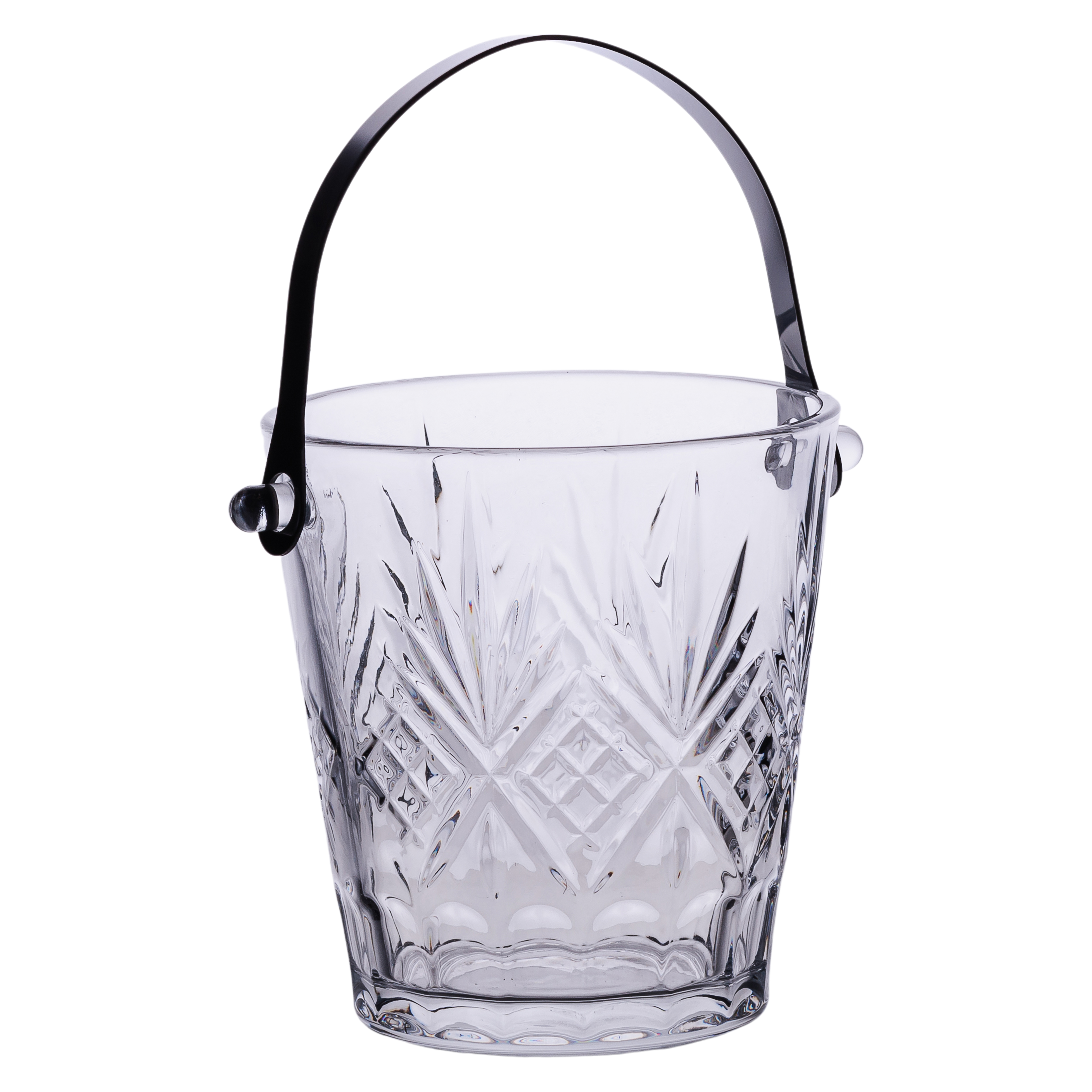 Відерце для льоду Ice Bucket 1 л скляне зі щипцями Відерце для льоду Ice Bucket 1 л скляне зі щипцями