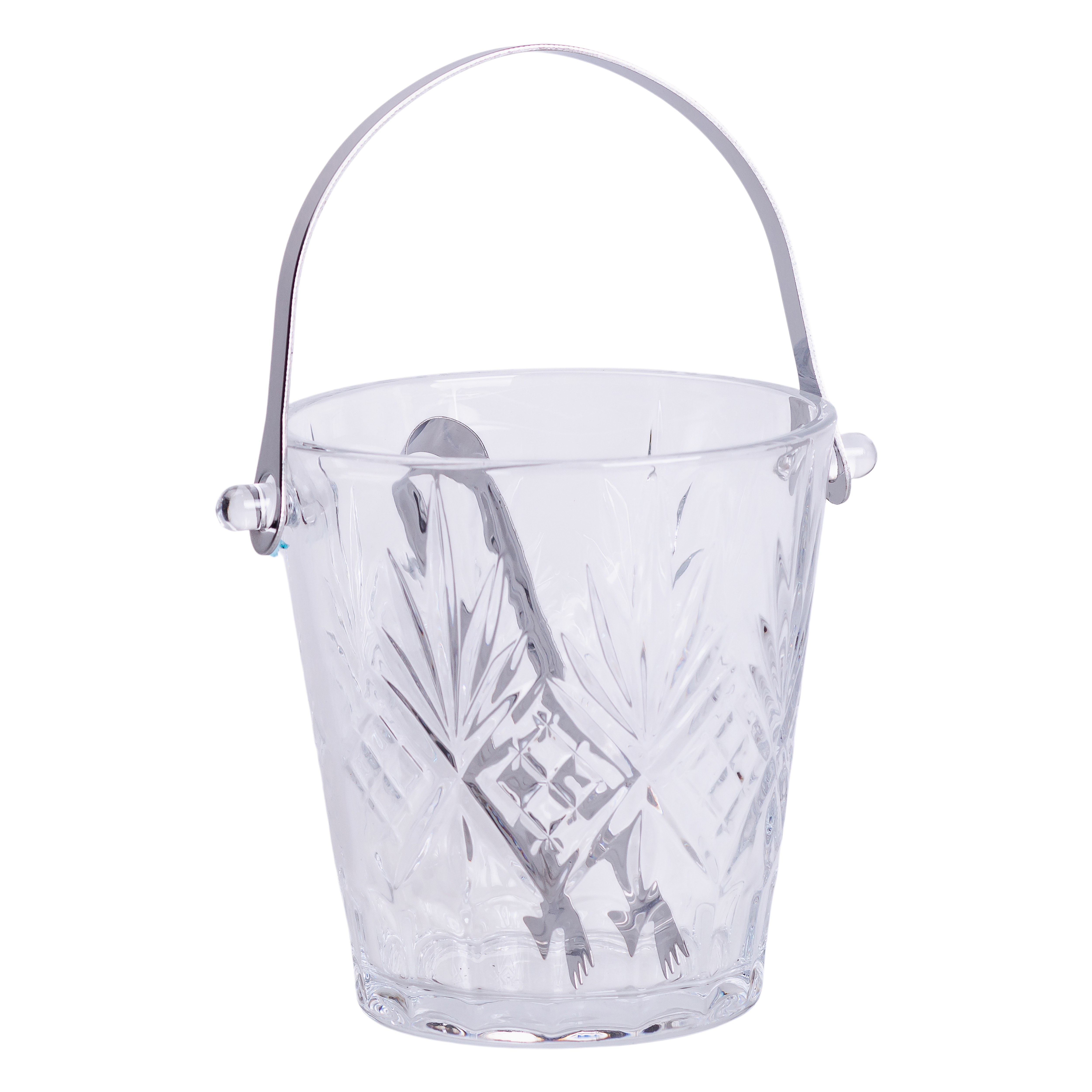 Відерце для льоду Ice Bucket 1 л скляне зі щипцями Відерце для льоду Ice Bucket 1 л скляне зі щипцями