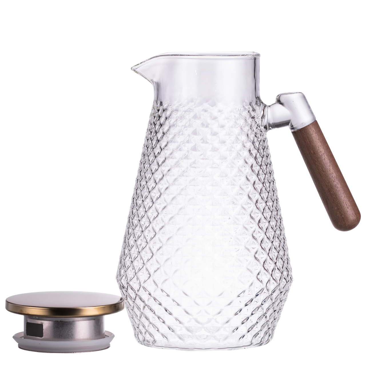 Чайник заварочный из боросиликатного стекла 2 л Чайник заварочный из боросиликатного стекла 2 л