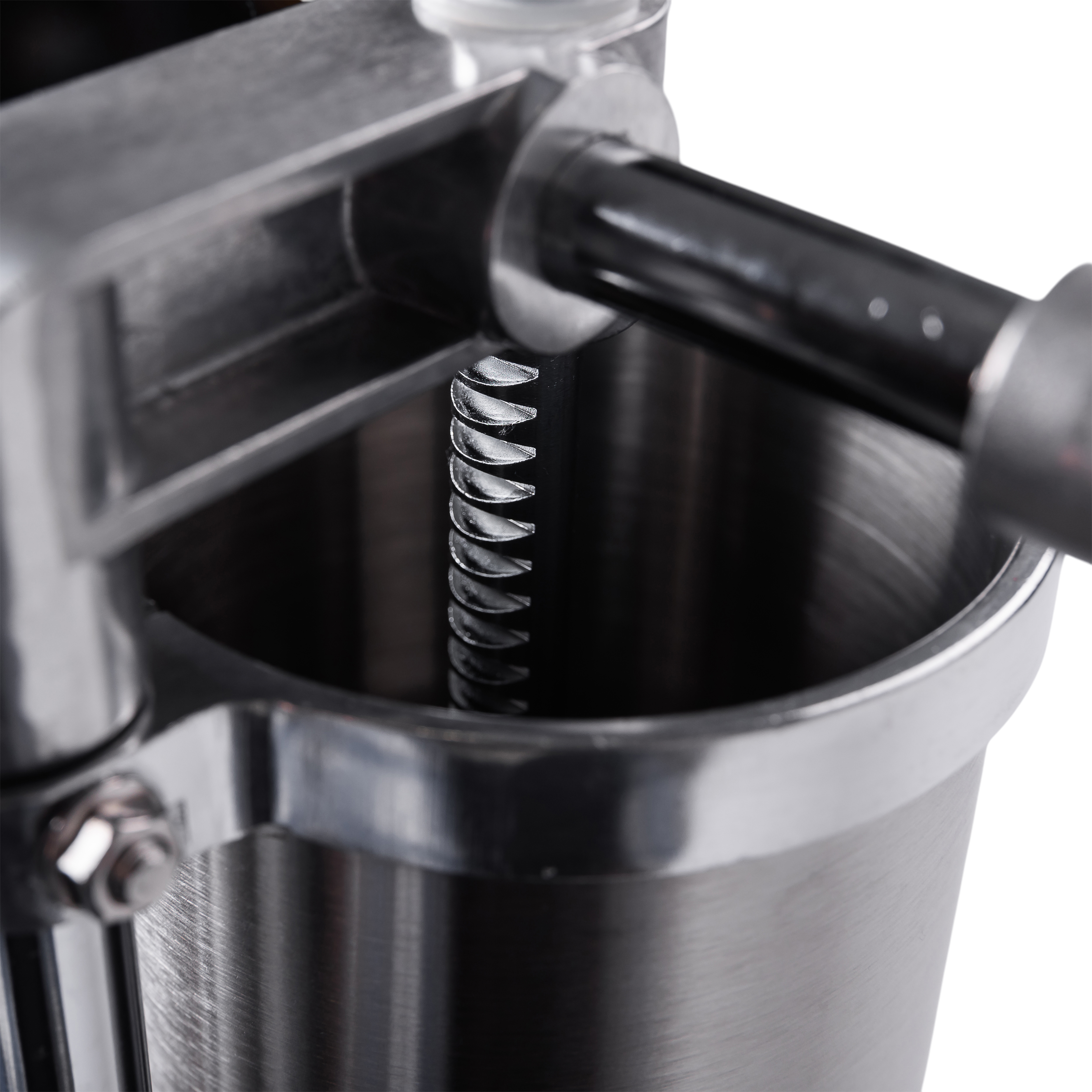 Шприц колбасный вертикальный на 2,5 кг из нержавеющей стали 10 см Шприц колбасный вертикальный на 2,5 кг из нержавеющей стали 10 см