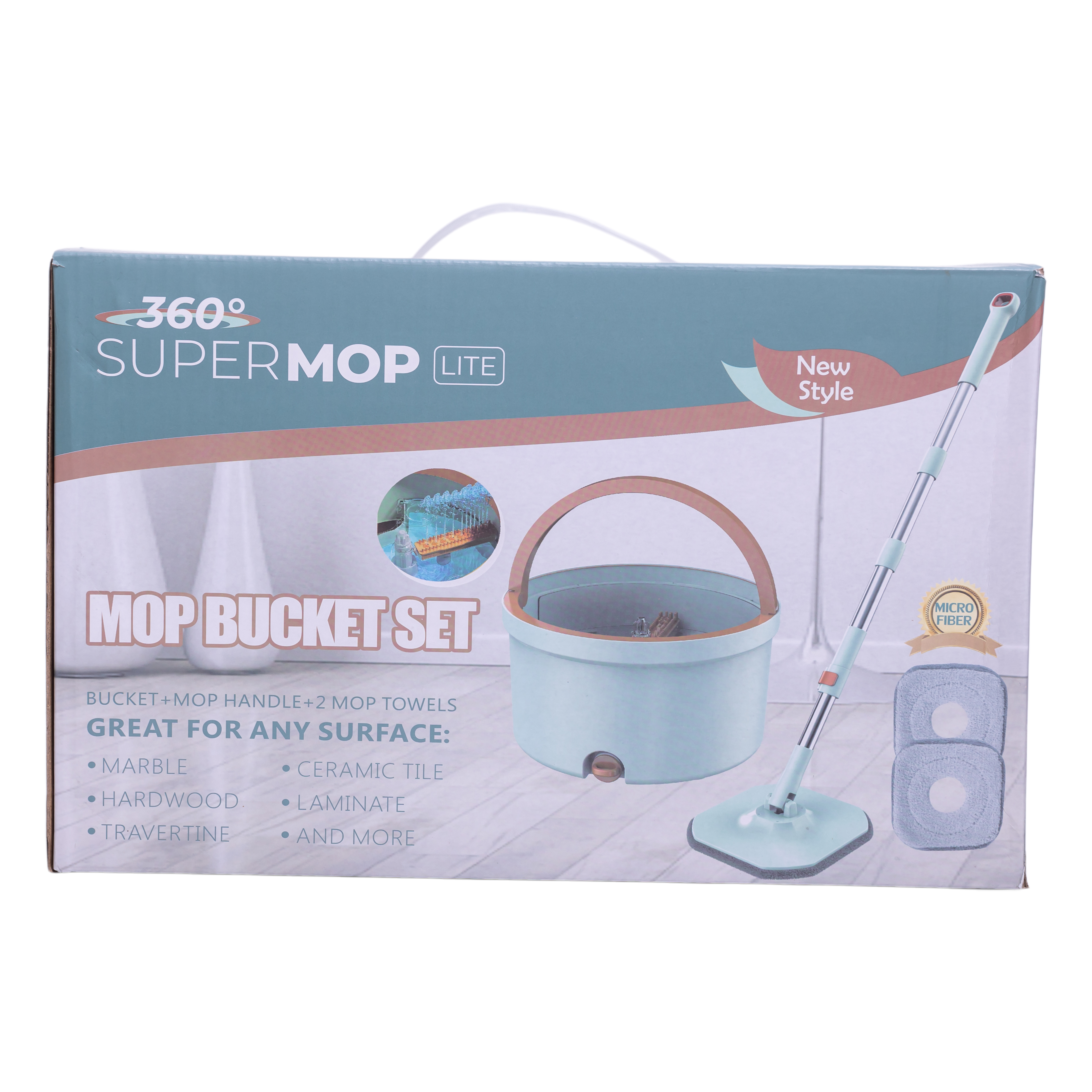 Швабра с ведром для отжима и сменной насадкой 119 см Швабра с ведром для отжима и сменной насадкой 119 см