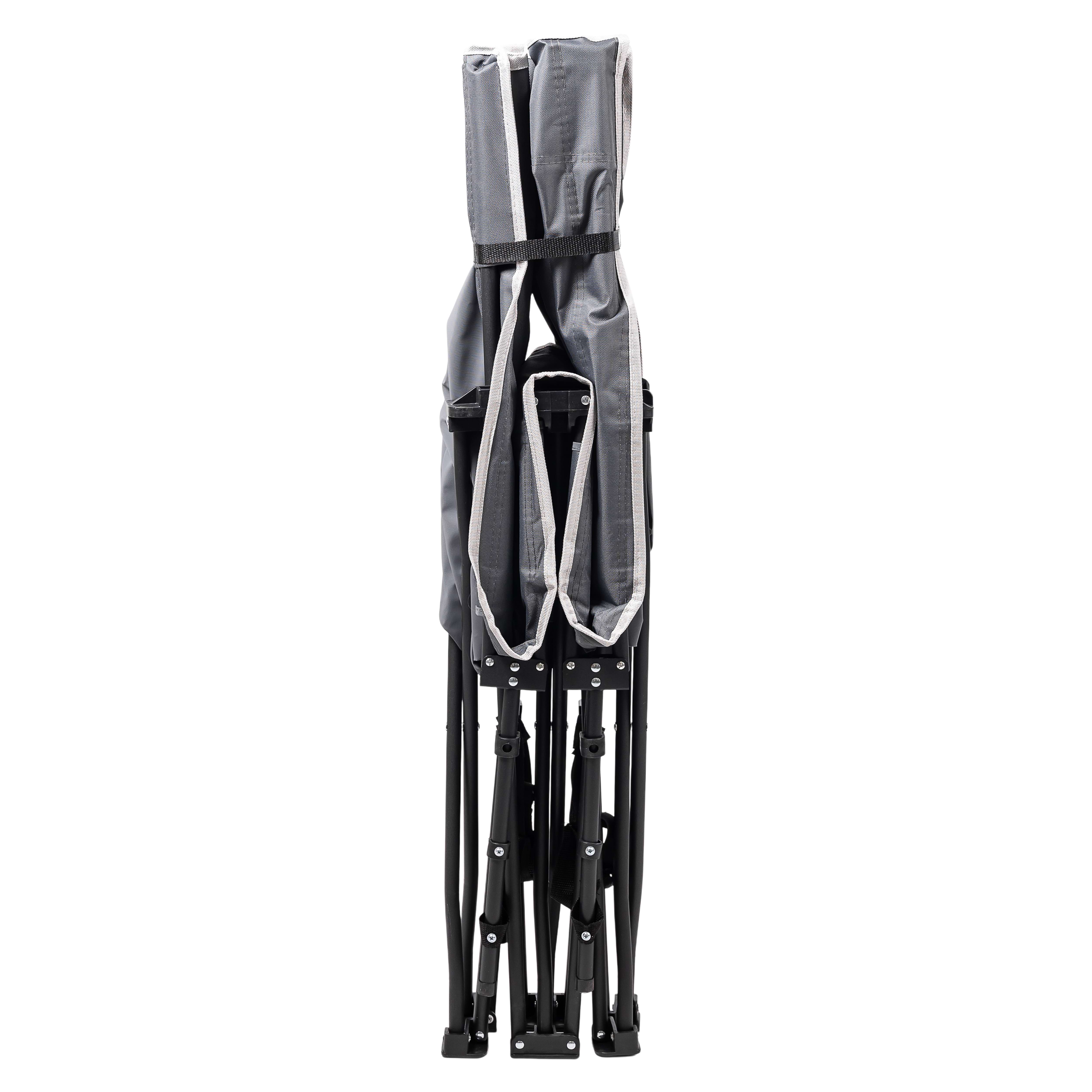 Розкладачка туристична 185*60*50 см зі сталевим каркасом, сірий Розкладачка туристична 185*60*50 см зі сталевим каркасом, сірий