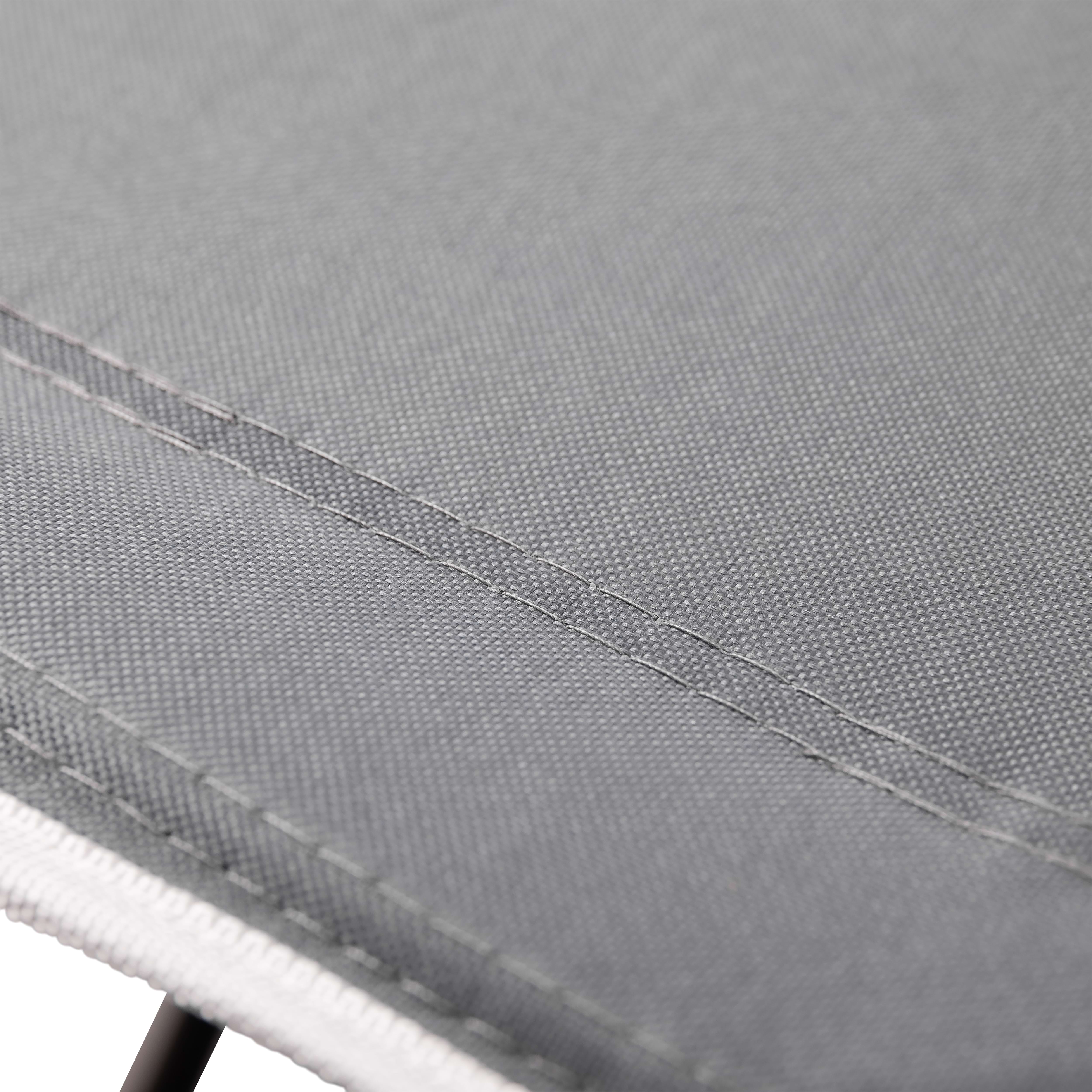 Розкладачка туристична 185*60*50 см зі сталевим каркасом, сірий Розкладачка туристична 185*60*50 см зі сталевим каркасом, сірий