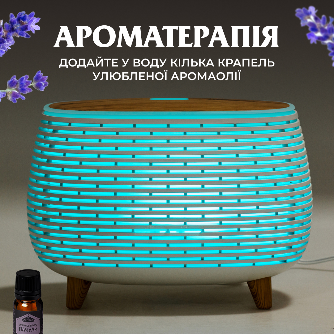 Увлажнитель воздуха аромадиффузор с подсветкой 400 мл, белый Увлажнитель воздуха аромадиффузор с подсветкой 400 мл, белый