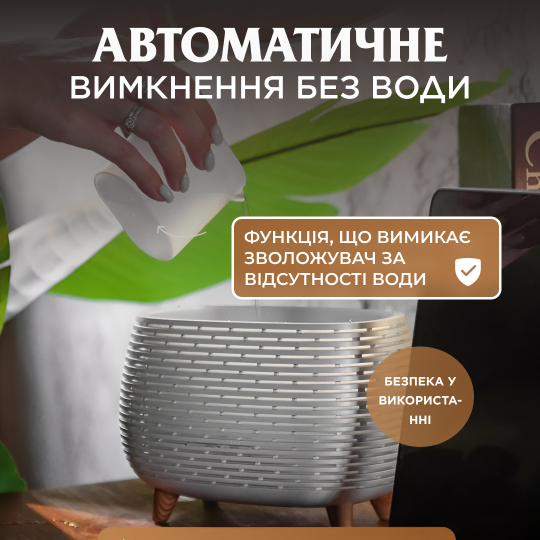 Увлажнитель воздуха аромадиффузор с подсветкой 400 мл, белый Увлажнитель воздуха аромадиффузор с подсветкой 400 мл, белый